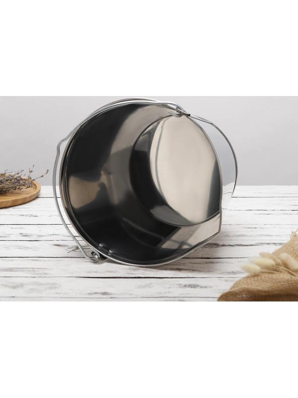 Подойник, 12 л, нержавеющая сталь, ГОСТ