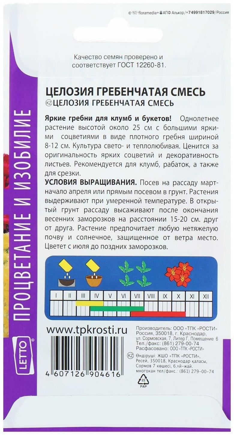 Семена цветов Целозия 