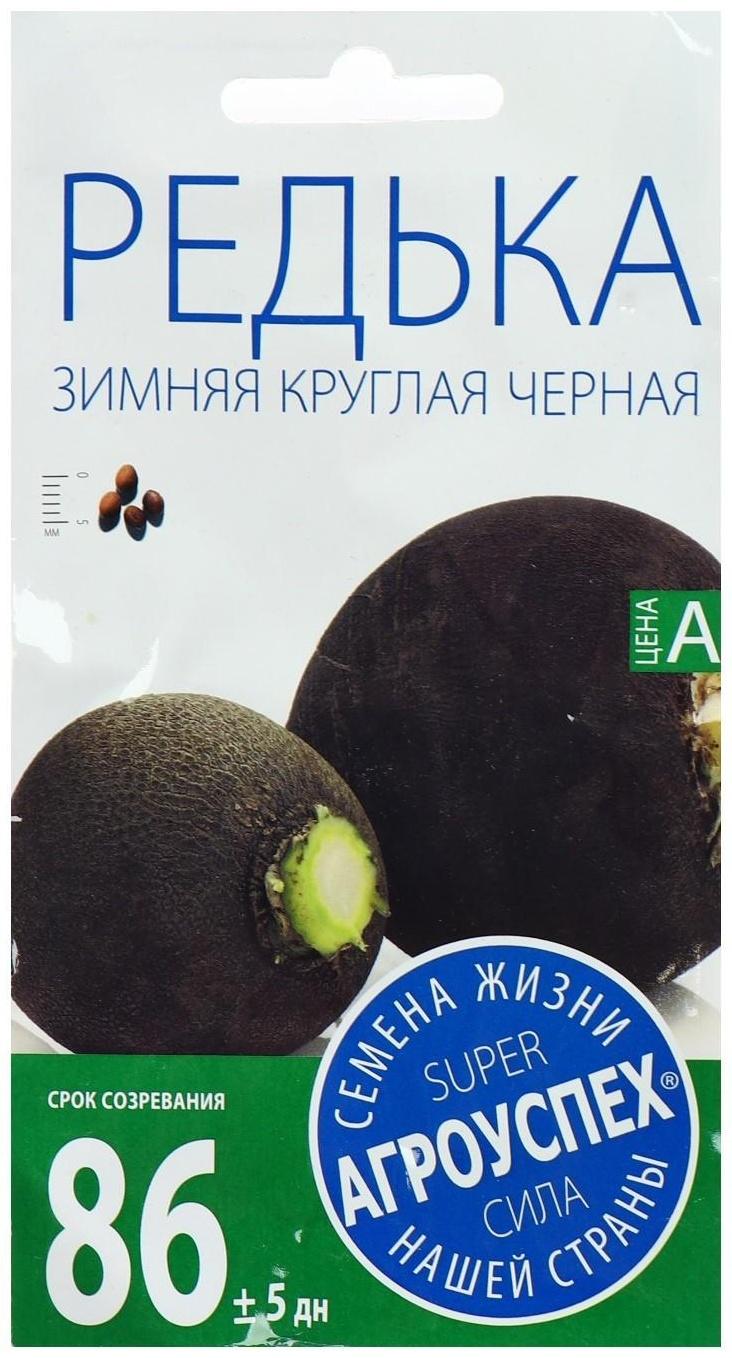 Семена Редька Зимняя круглая, черная, средняя, 2г