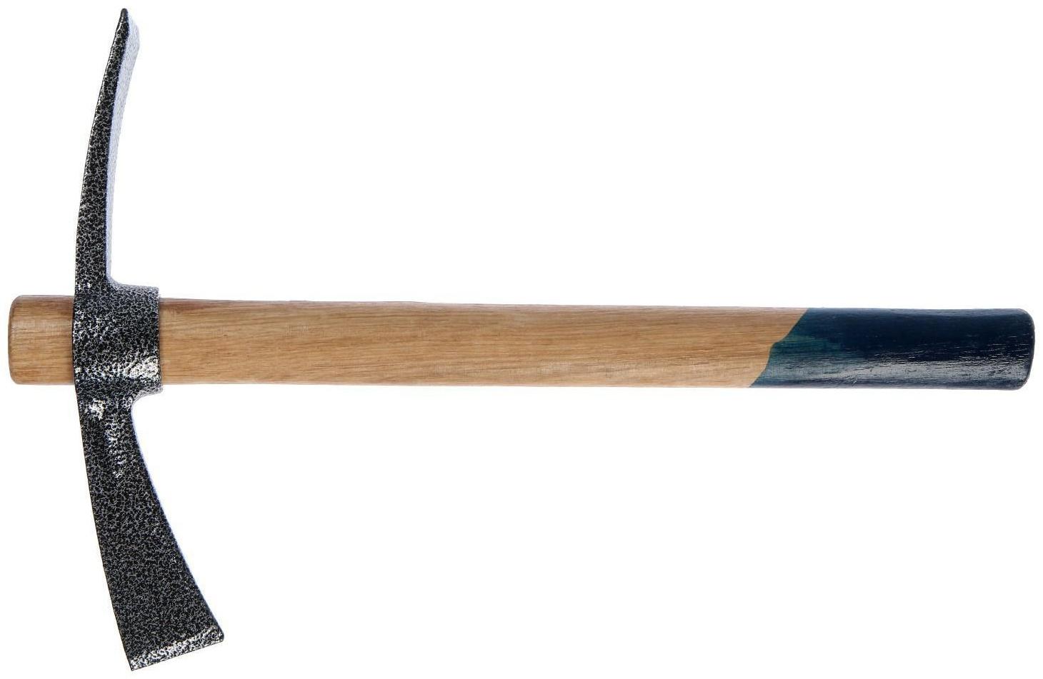 Кирка ТУНДРА, кованая, деревянная рукоятка 380 мм, двухплоскостная, 500 г