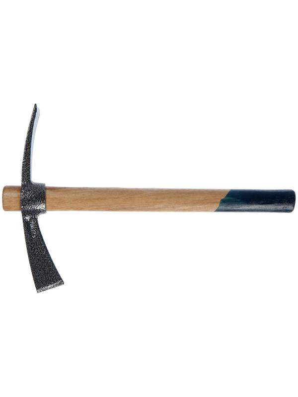 Кирка ТУНДРА, кованая, деревянная рукоятка 380 мм, двухплоскостная, 500 г