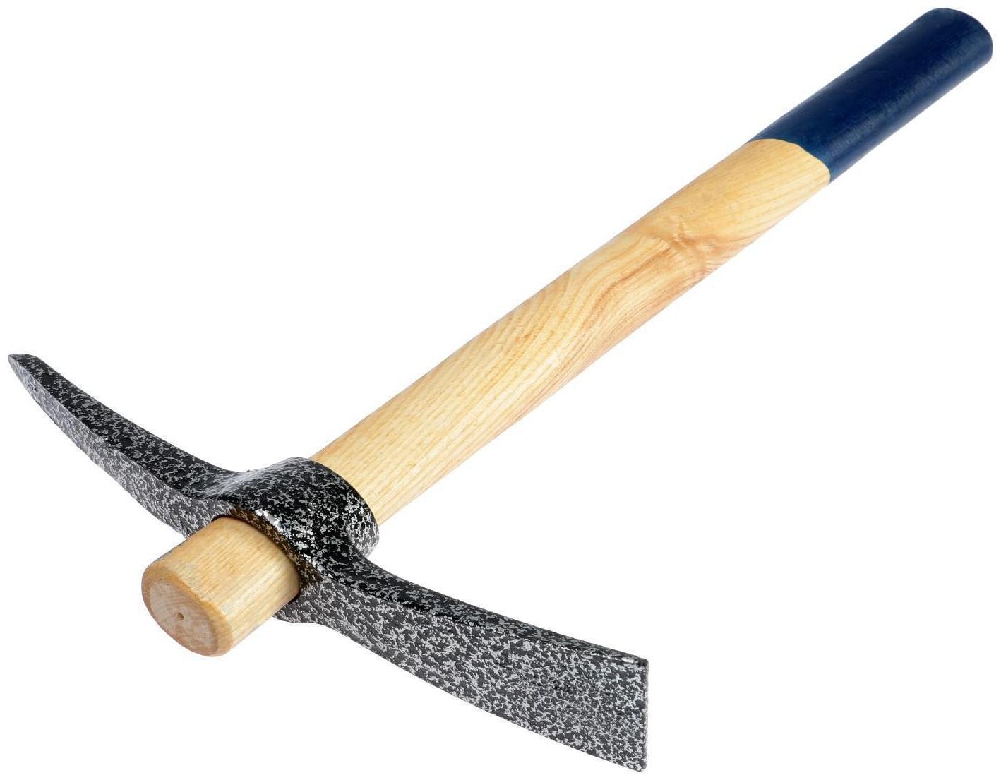 Кирка ТУНДРА, кованая, деревянная рукоятка 380 мм, 500 г