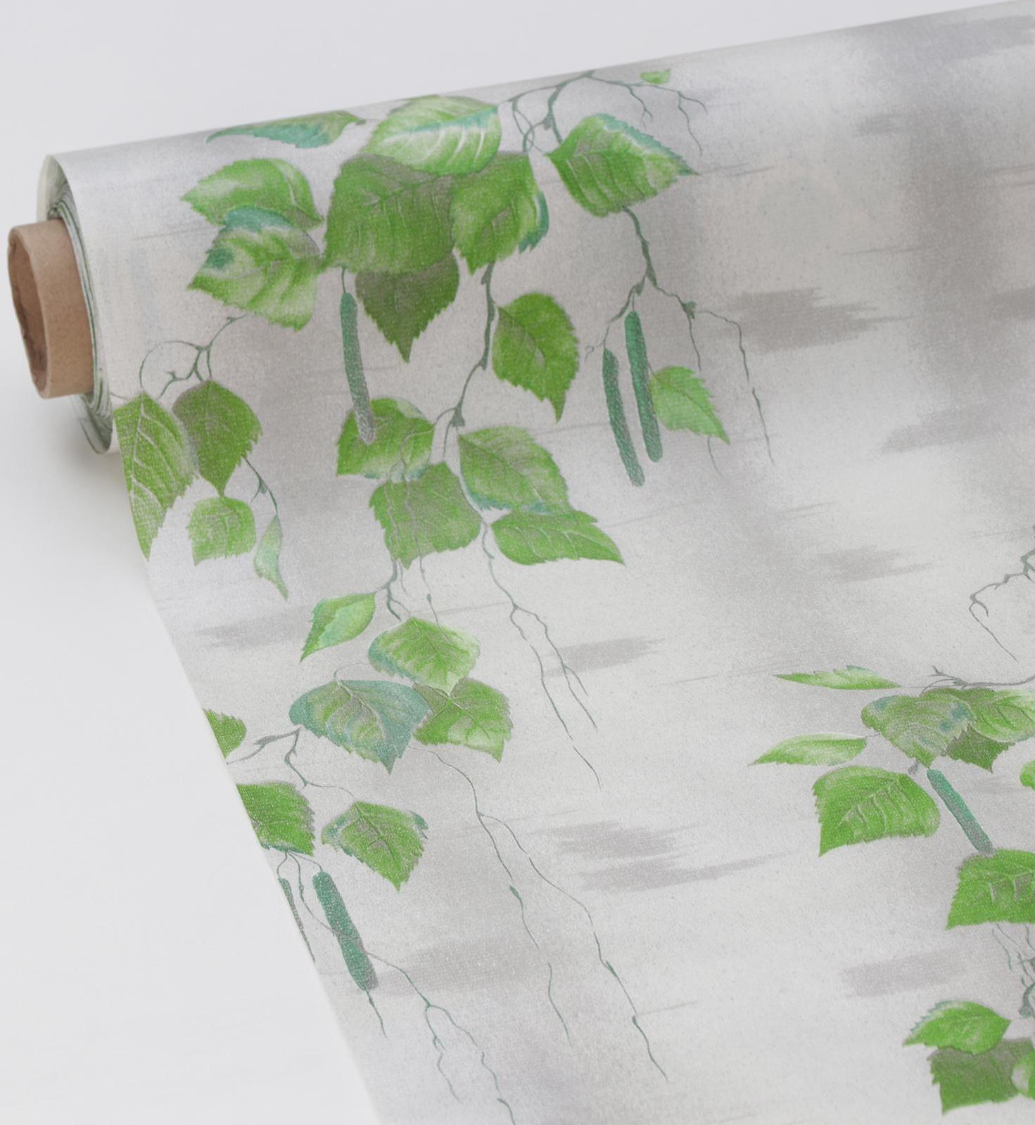 Клеёнка столовая на тканой основе «Берёзка», 1,25×25 м