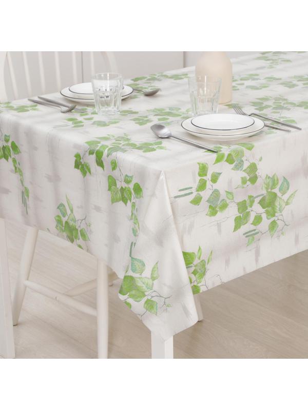 Клеёнка столовая на тканой основе «Берёзка», 1,25×25 м