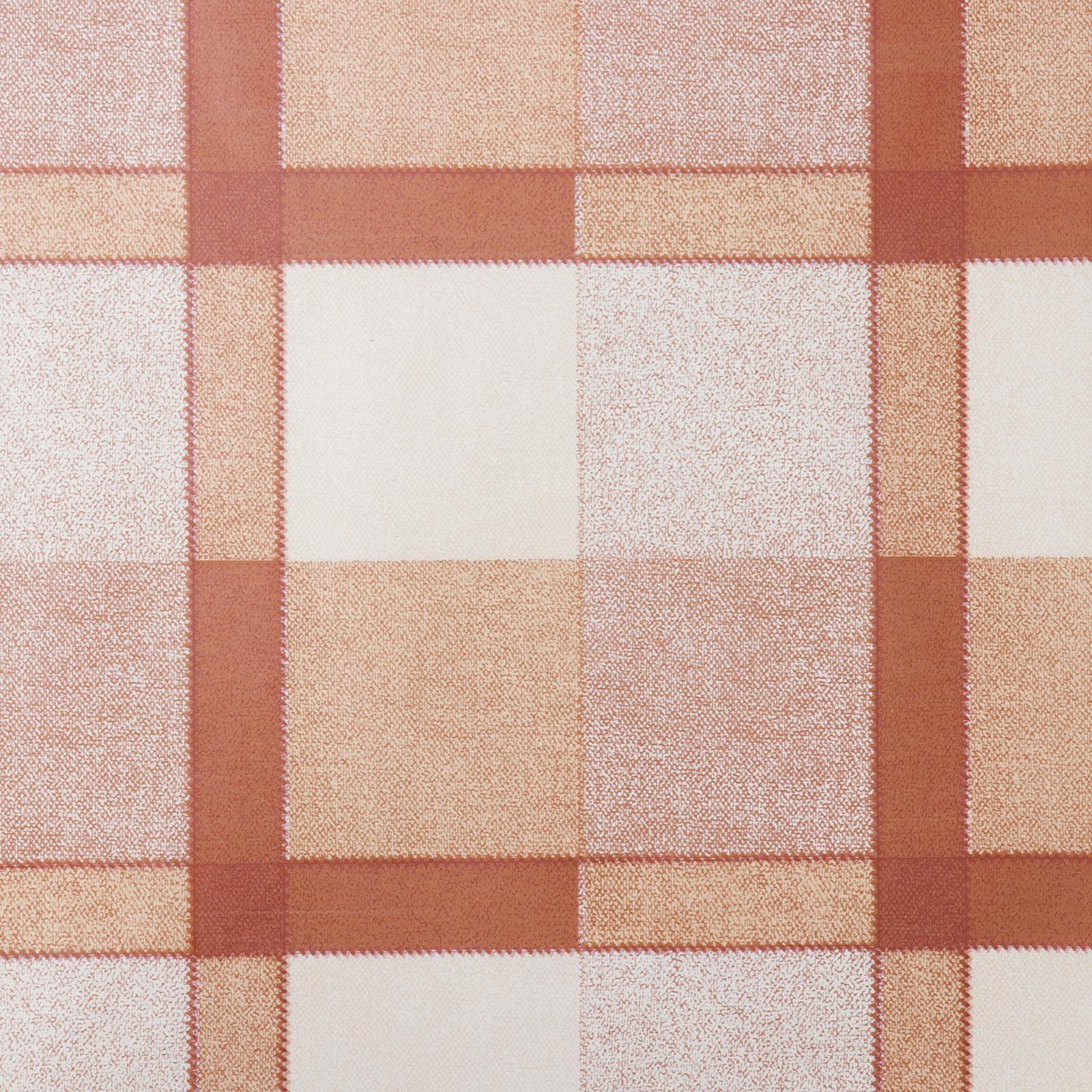 Клеенка столовая на нетканой основе 1,35×25 м «Клетка бежевая»