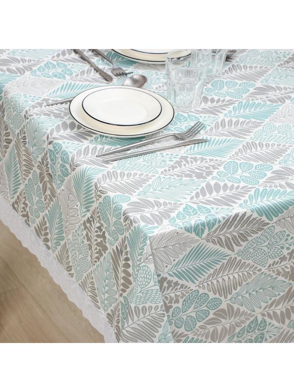 Скатерть на нетканой основе многоразовая с кружевом «Кружево», 130×140 см, цвет МИКС