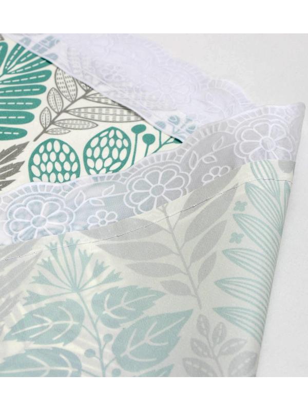 Скатерть на нетканой основе многоразовая с кружевом «Кружево», 130×140 см, цвет МИКС