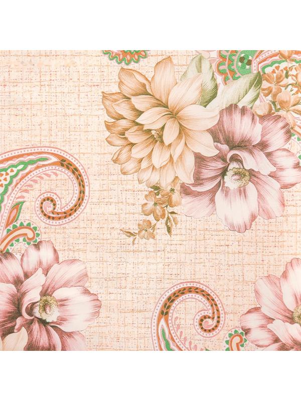 Скатерть на нетканой основе многоразовая с кружевом «Кружево», 130×140 см, цвет МИКС