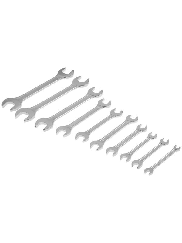 Набор ключей рожковых в холдере ТУНДРА, хромированные, 6 - 22 мм, 10 шт.