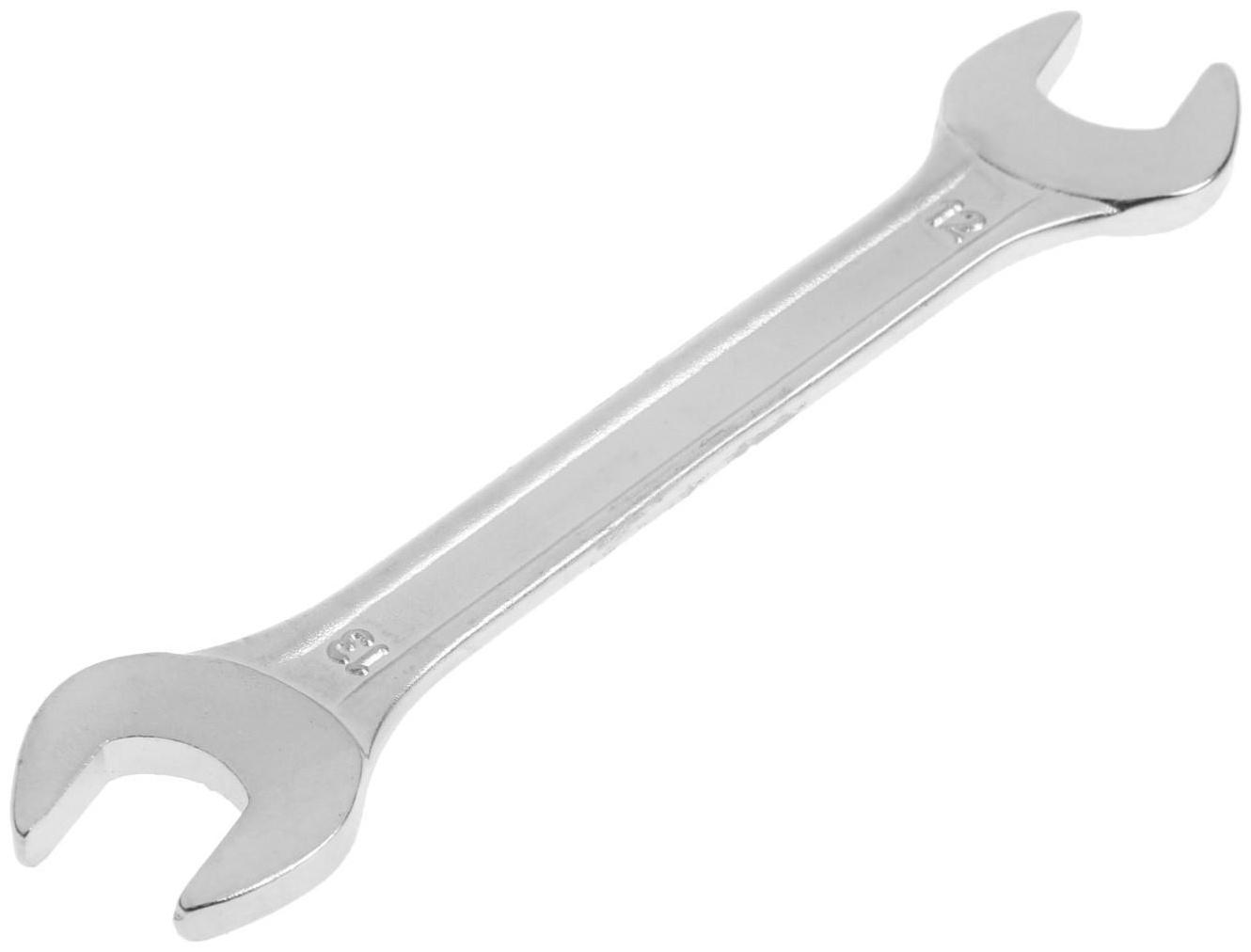 Ключ рожковый ТУНДРА, хромированный, 12 х 13 мм
