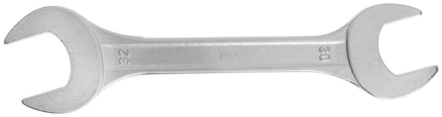 Ключ рожковый ТУНДРА, хромированный, 30 х 32 мм