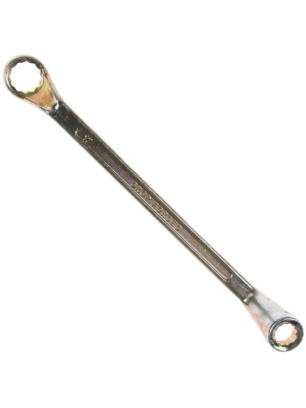 Ключ накидной коленчатый ТУНДРА, желтый цинк, 13 х 17 мм