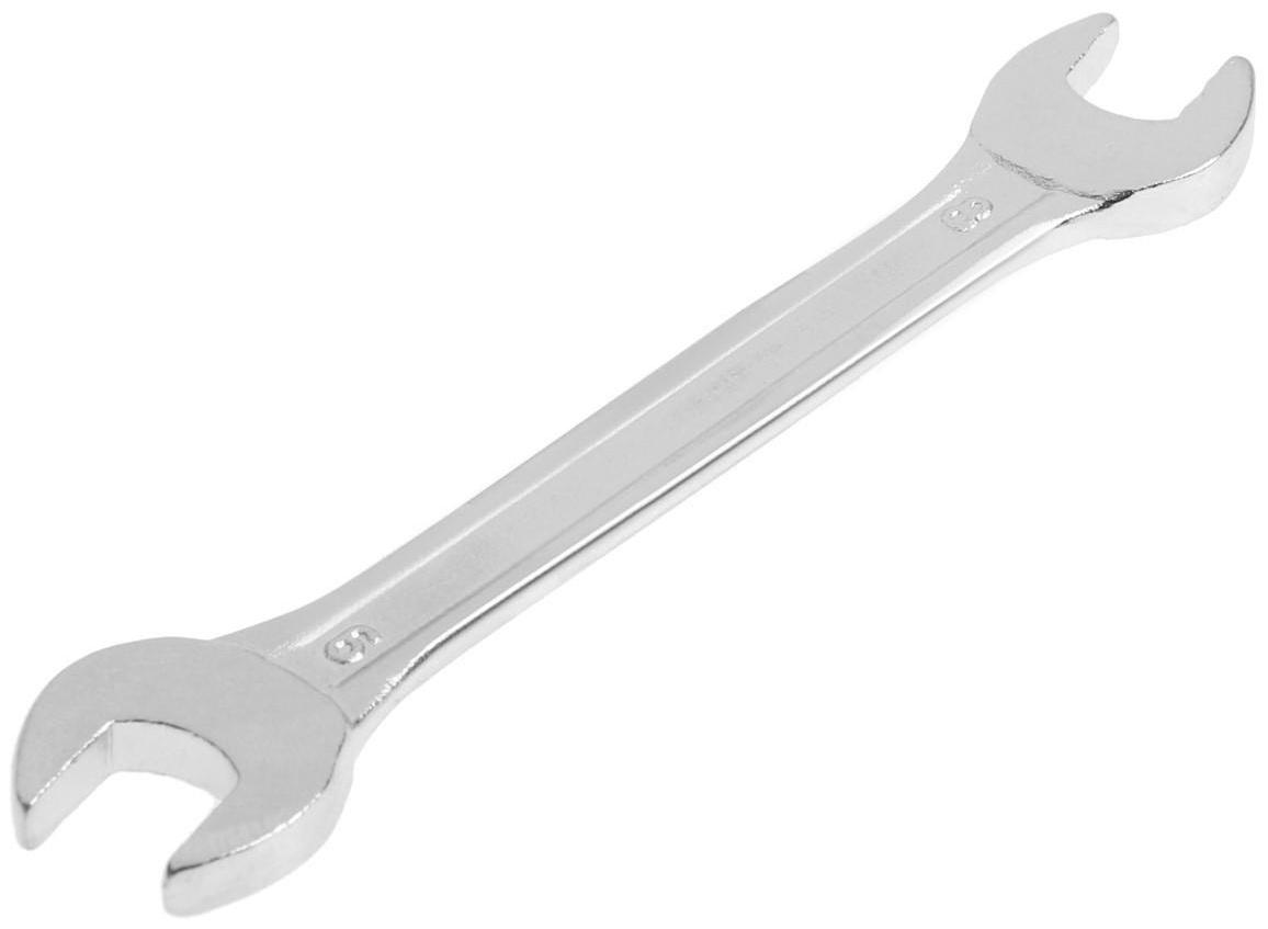 Ключ рожковый ТУНДРА, хромированный, 8 х 9 мм