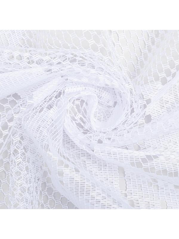 Штора 170х160 см, белый, 100% п/э, без шторной ленты