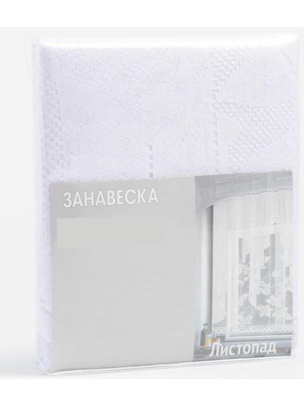 Штора 170х160 см, белый, 100% п/э, без шторной ленты
