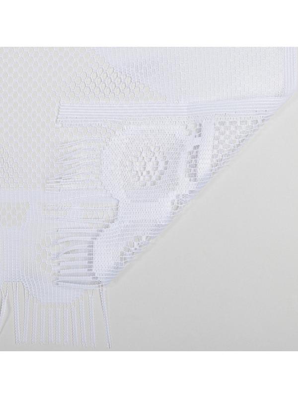 Штора 170х160 см, белый, 100% п/э, без шторной ленты