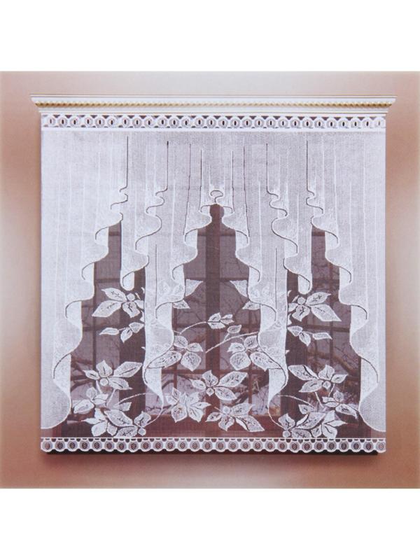 Штора 170х160 см, белый, 100% п/э, без шторной ленты