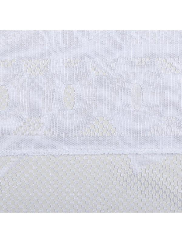 Штора 170х160 см, белый, 100% п/э, без шторной ленты