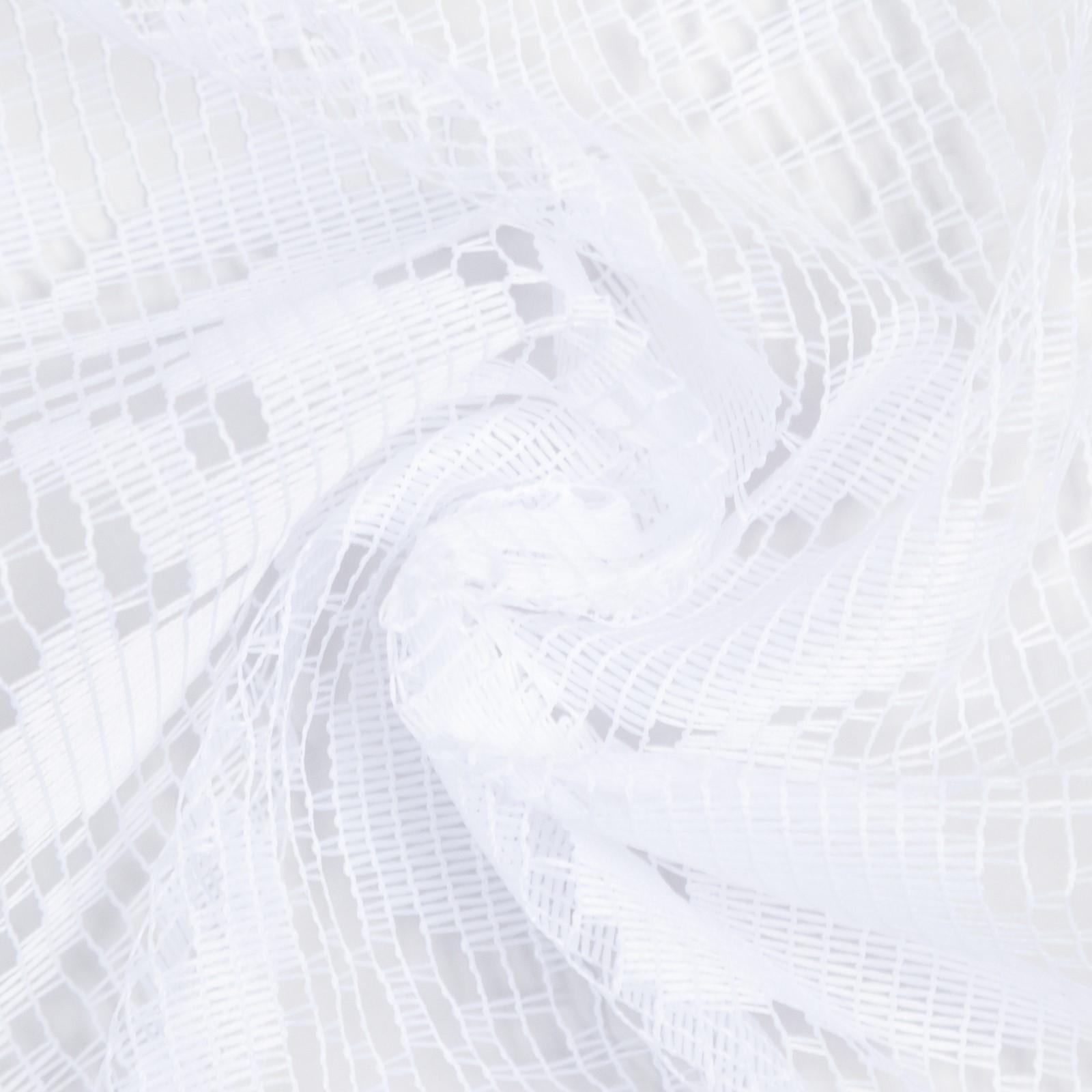 Тюль на кухню без шторной ленты, 170х165 см, 100% полиэстер