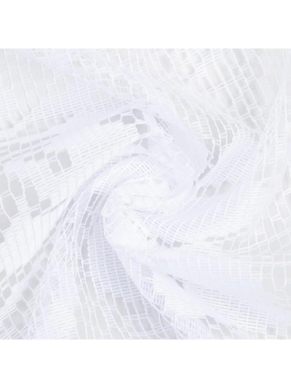 Тюль на кухню без шторной ленты, 170х165 см, 100% полиэстер