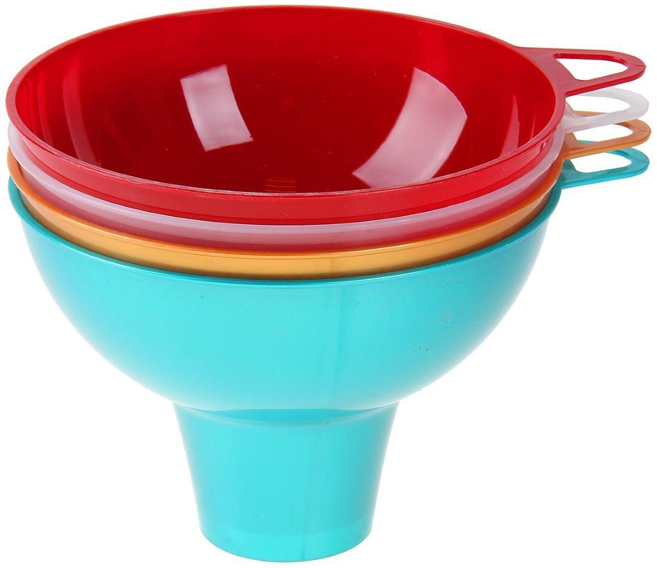 Воронка, d=19 см, широкая, цвет МИКС