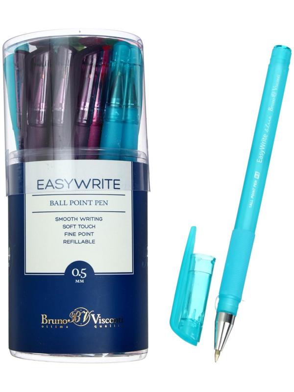 Ручка шариковая EasyWrite Creative, узел 0.5 мм, синие чернила, матовый корпус Silk Touch, МИКС