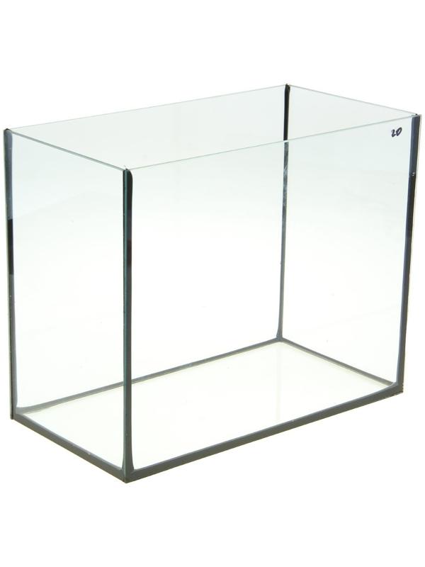 Аквариум прямоугольный без крышки, 20 литров, 36 x 19 x 29 см