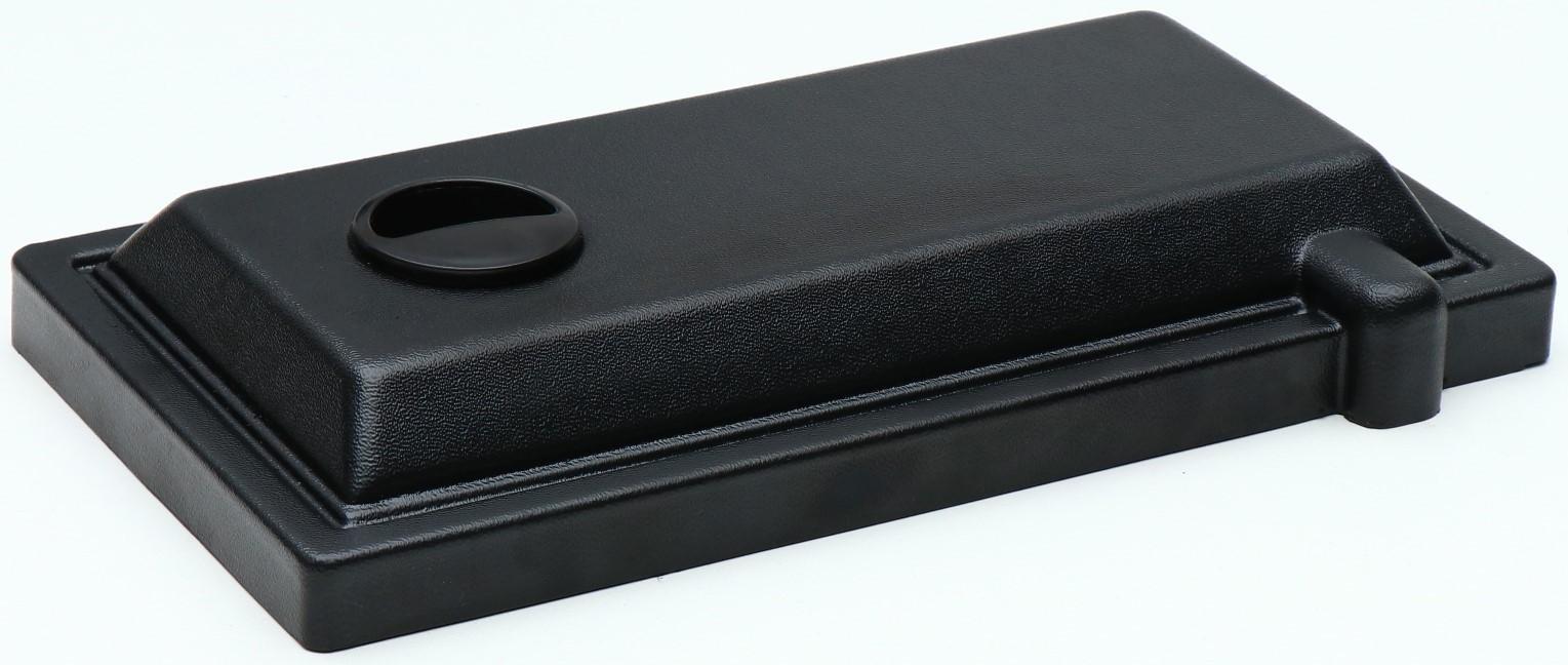 Аквариум прямоугольный с крышкой, 15 литров, 34 x 17 x 25/30 см, чёрный