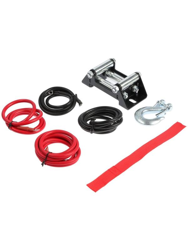 Лебедка электрическая ТУНДРА, 12/24V, 4500 lb (2 т), 2 л.с., до 6 м/мин, 6.5 мм х 10 м