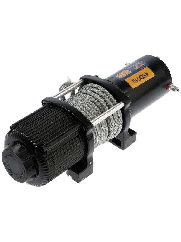 Лебедка электрическая ТУНДРА, 12/24V, 4500 lb (2 т), 2 л.с., до 6 м/мин, 6.5 мм х 10 м