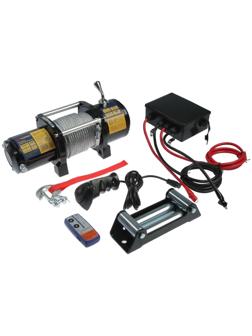 Лебедка электрическая ТУНДРА, 12/24V, 6000 lb (2.7 т), 3 л.с., до 8.5 м/мин, 7.2 мм х 24 м