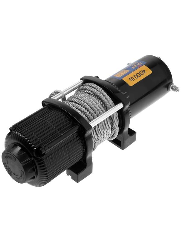 Лебедка электрическая ТУНДРА, 12/24V, 4000 lb (1.8 т), 1.7 л.с., до 6 м/мин, 5.5 мм х 10 м