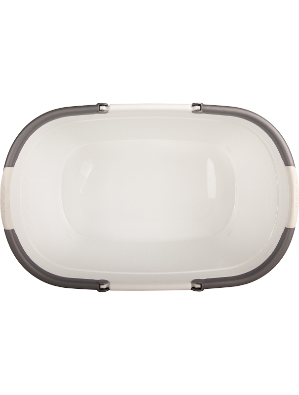 Корзина для глаженого белья «Ротанг», 32 л, 50×31×25 см, цвет белый