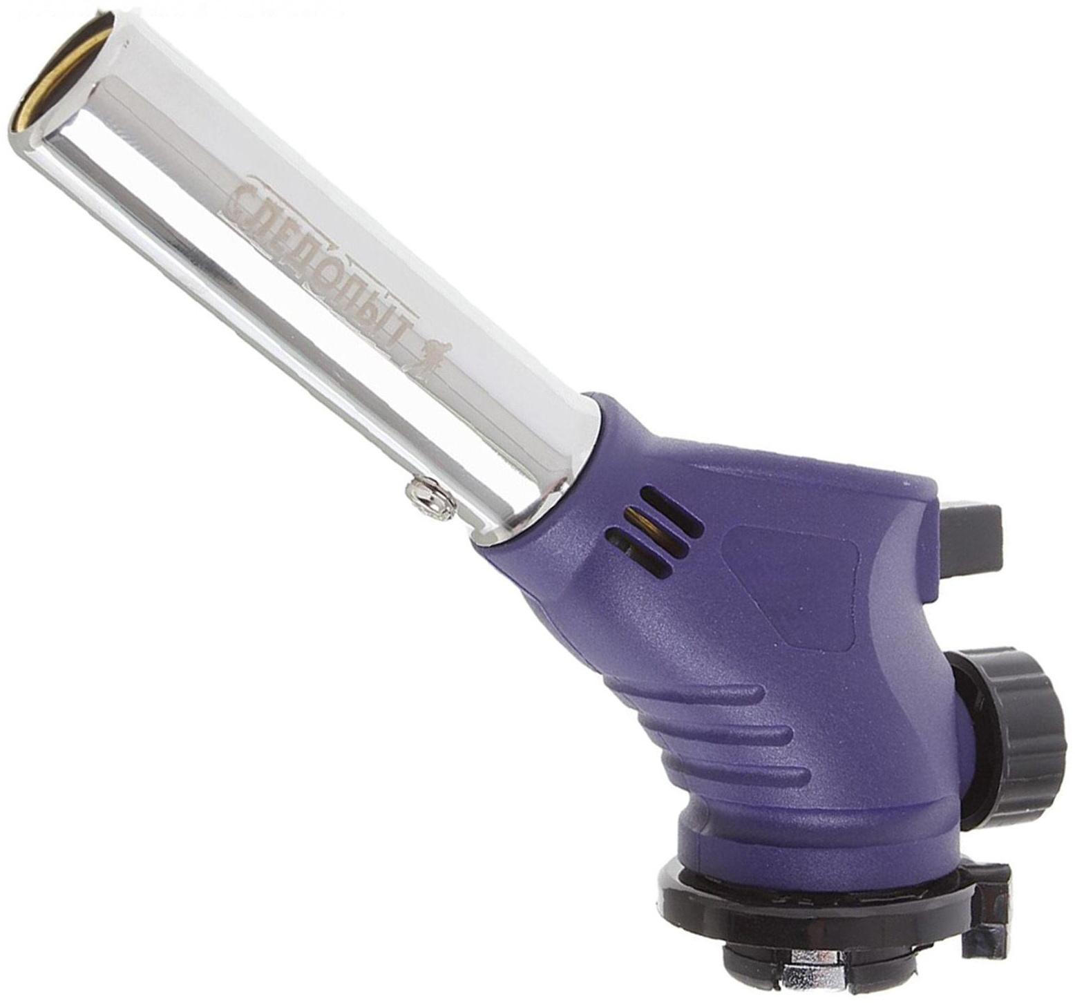 Горелка портативная «СЛЕДОПЫТ-GTP-N04», с пьезоподжигом, с газогенератором, цанговый баллон