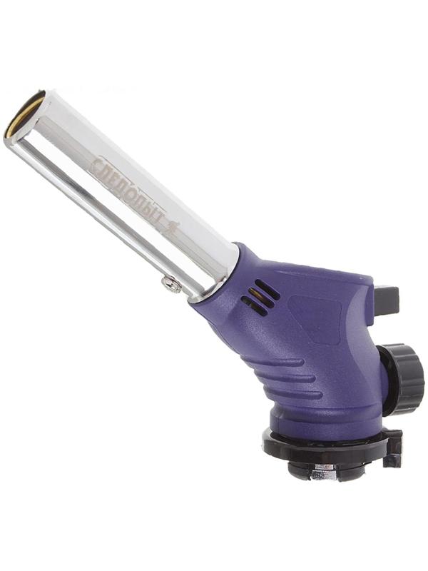 Горелка портативная «СЛЕДОПЫТ-GTP-N04», с пьезоподжигом, с газогенератором, цанговый баллон