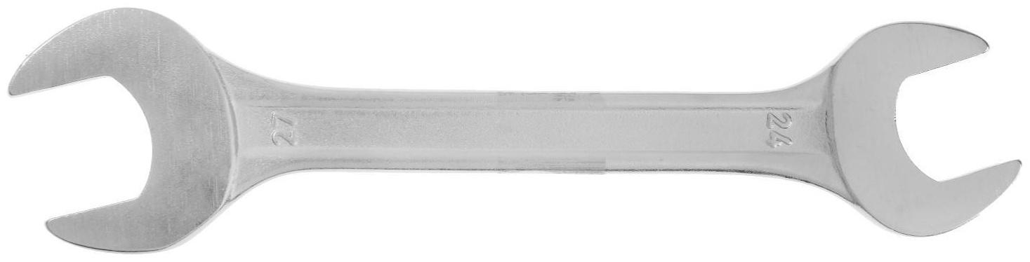 Ключ рожковый ТУНДРА, хромированный, 24 х 27 мм