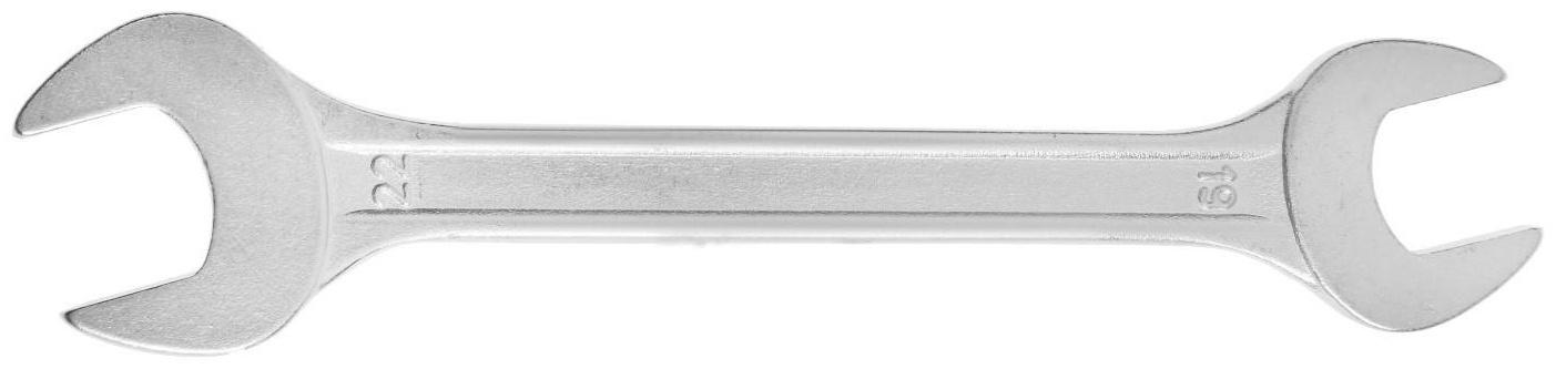 Ключ рожковый ТУНДРА, хромированный, 19 х 22 мм