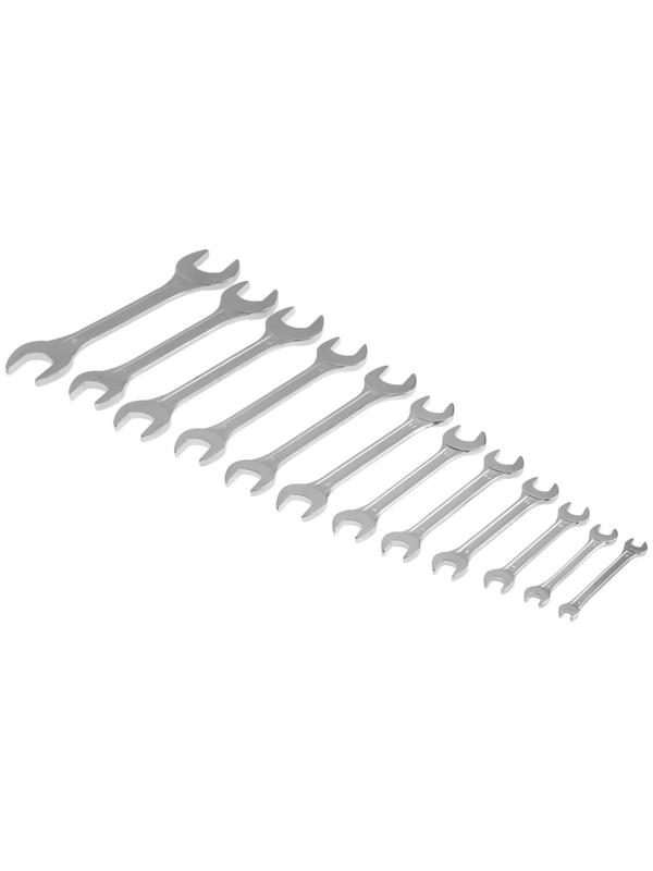 Набор ключей рожковых в холдере ТУНДРА, хромированные, 6 - 32 мм, 12 шт.