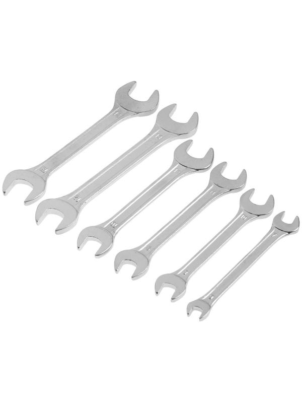 Набор ключей рожковых в холдере ТУНДРА, хромированные, 6 - 14 мм, 6 шт.