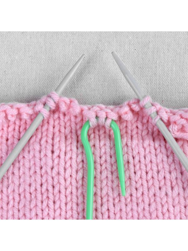 Набор вспомогательных спиц для вязания, d = 3/4/5/6 мм, 4 шт, цвет разноцветный