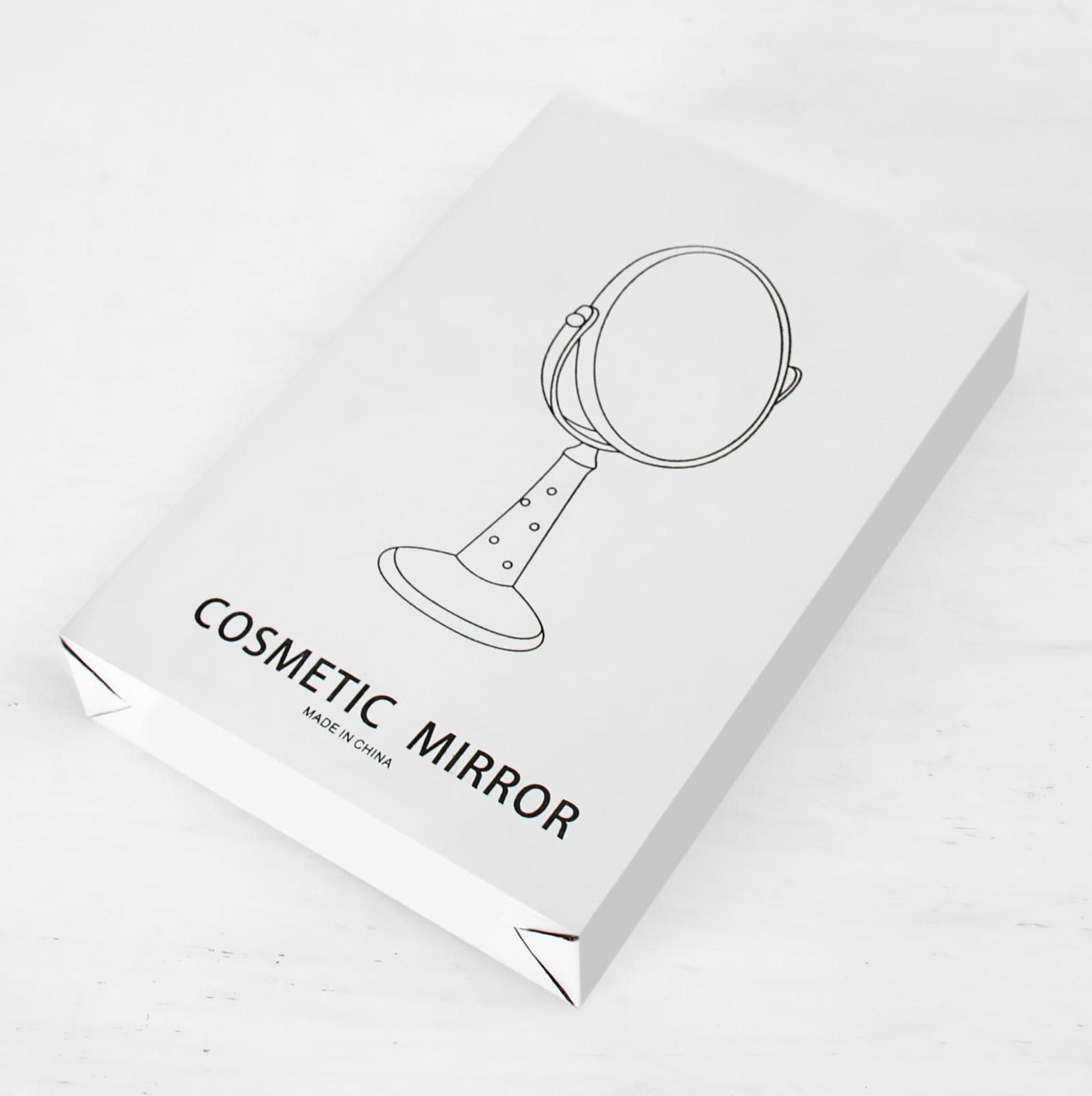 Зеркало на ножке, двустороннее, зеркальная поверхность 13,5 × 16,5 см, цвет МИКС