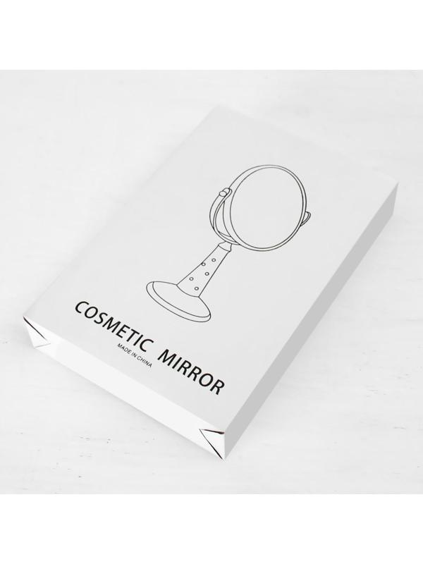 Зеркало на ножке, двустороннее, зеркальная поверхность 13,5 × 16,5 см, цвет МИКС