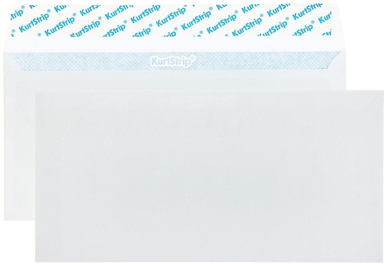 Конверт почтовый Е65 110 х 220 мм, без подсказа, без окна, отрывная лента, внутренняя запечатка, 80 г/м2