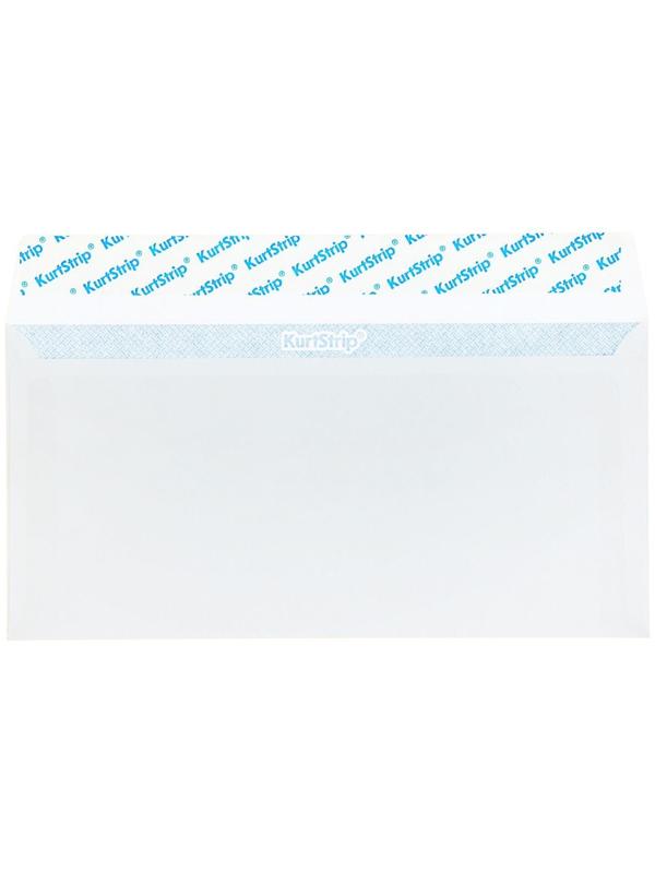 Конверт почтовый Е65 110 х 220 мм, без подсказа, без окна, отрывная лента, внутренняя запечатка, 80 г/м2