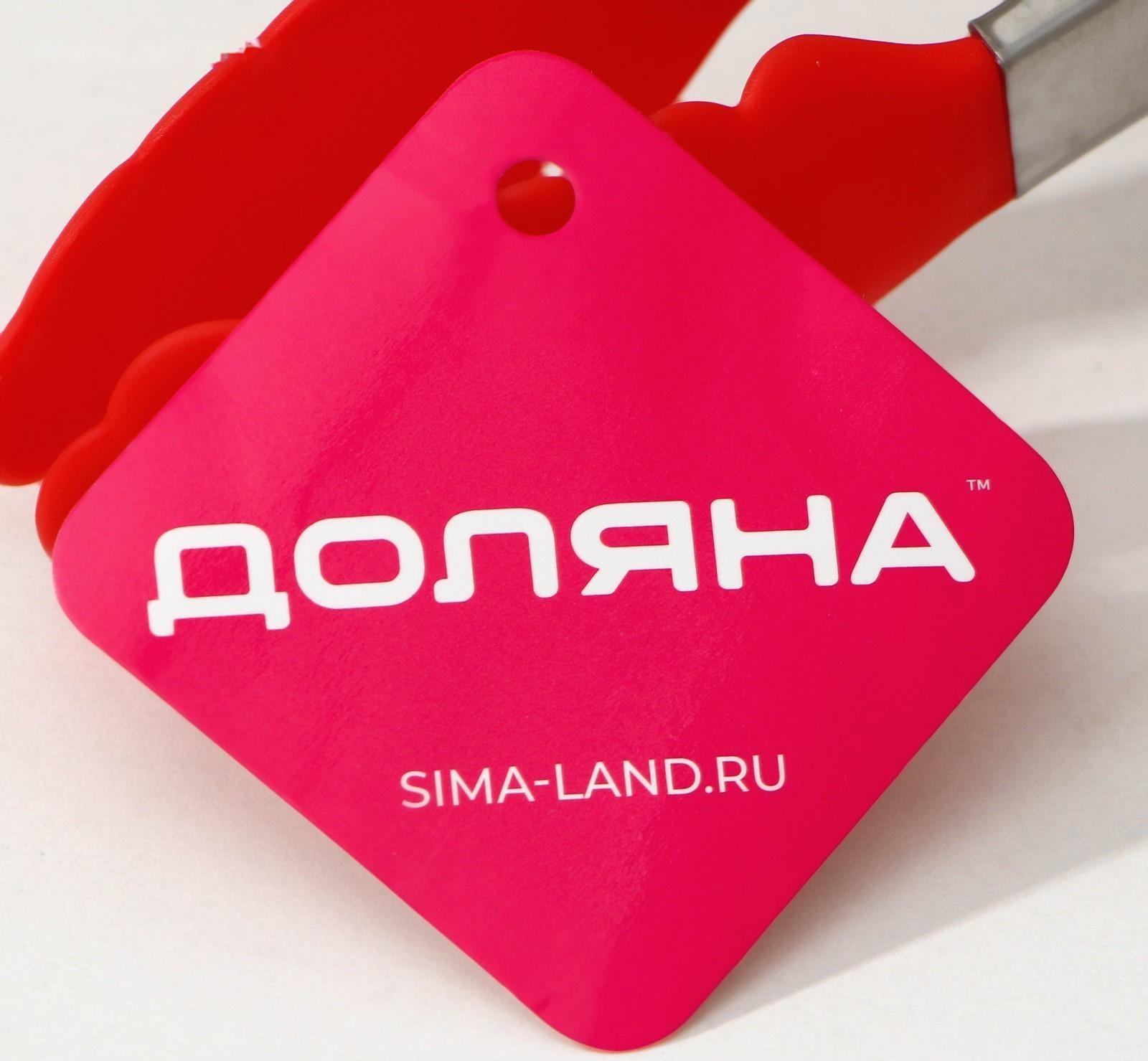 Щипцы универсальные для гарнира Доляна «Лист», 23 см, цвет МИКС