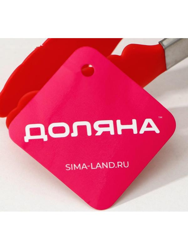 Щипцы универсальные для гарнира Доляна «Лист», 23 см, цвет МИКС