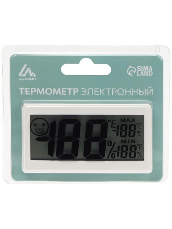Термометр Luazon LTR-11, электронный, с гигрометром, белый