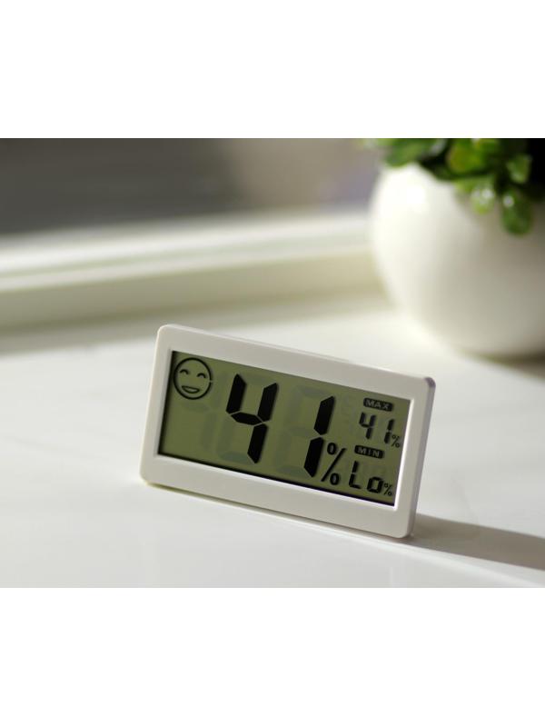 Термометр Luazon LTR-11, электронный, с гигрометром, белый