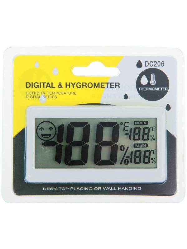 Термометр Luazon LTR-11, электронный, с гигрометром, белый