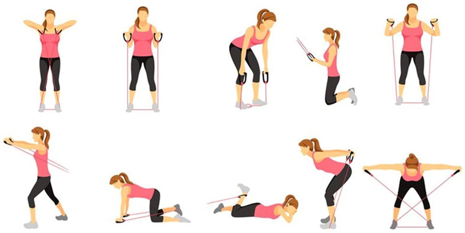 Эспандер лыжника, пловца с мягкими накладками для ног и рук 